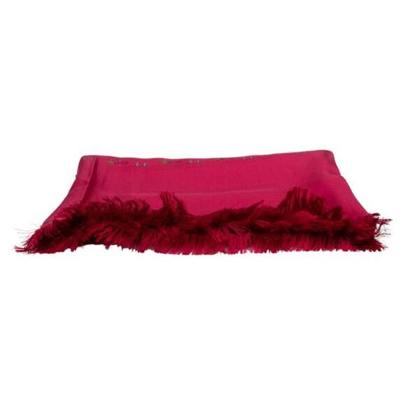 HERMES Authentic Red Silk Scarf - Picture 2 of 5